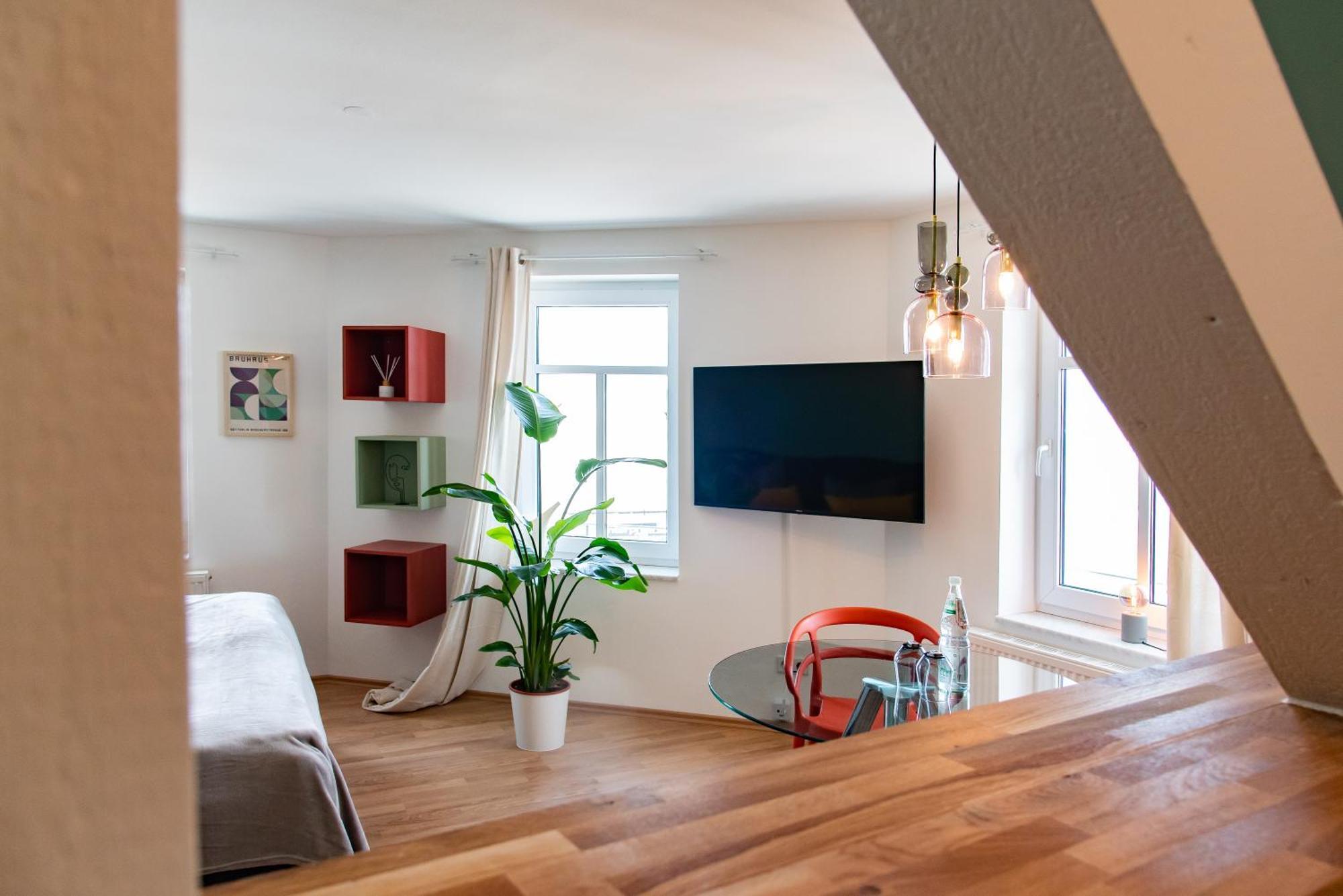 Bauhaus Apartment - Netflix, Nespresso, Zentral, Messe Chemnitz Bagian luar foto