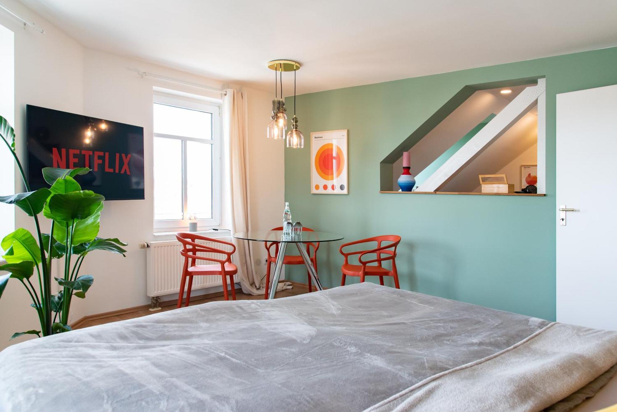 Bauhaus Apartment - Netflix, Nespresso, Zentral, Messe Chemnitz Bagian luar foto