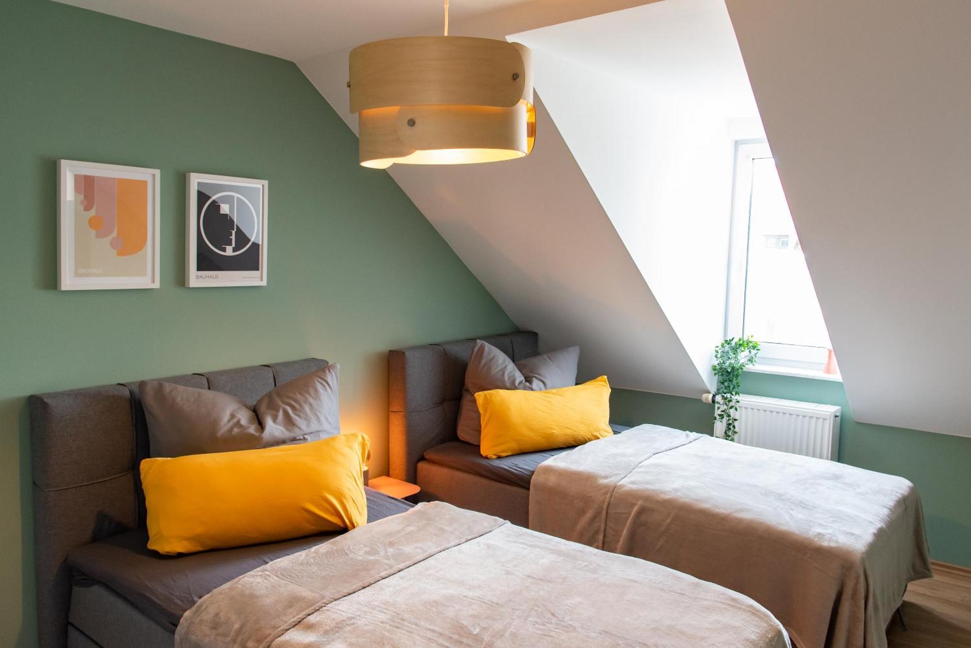 Bauhaus Apartment - Netflix, Nespresso, Zentral, Messe Chemnitz Bagian luar foto